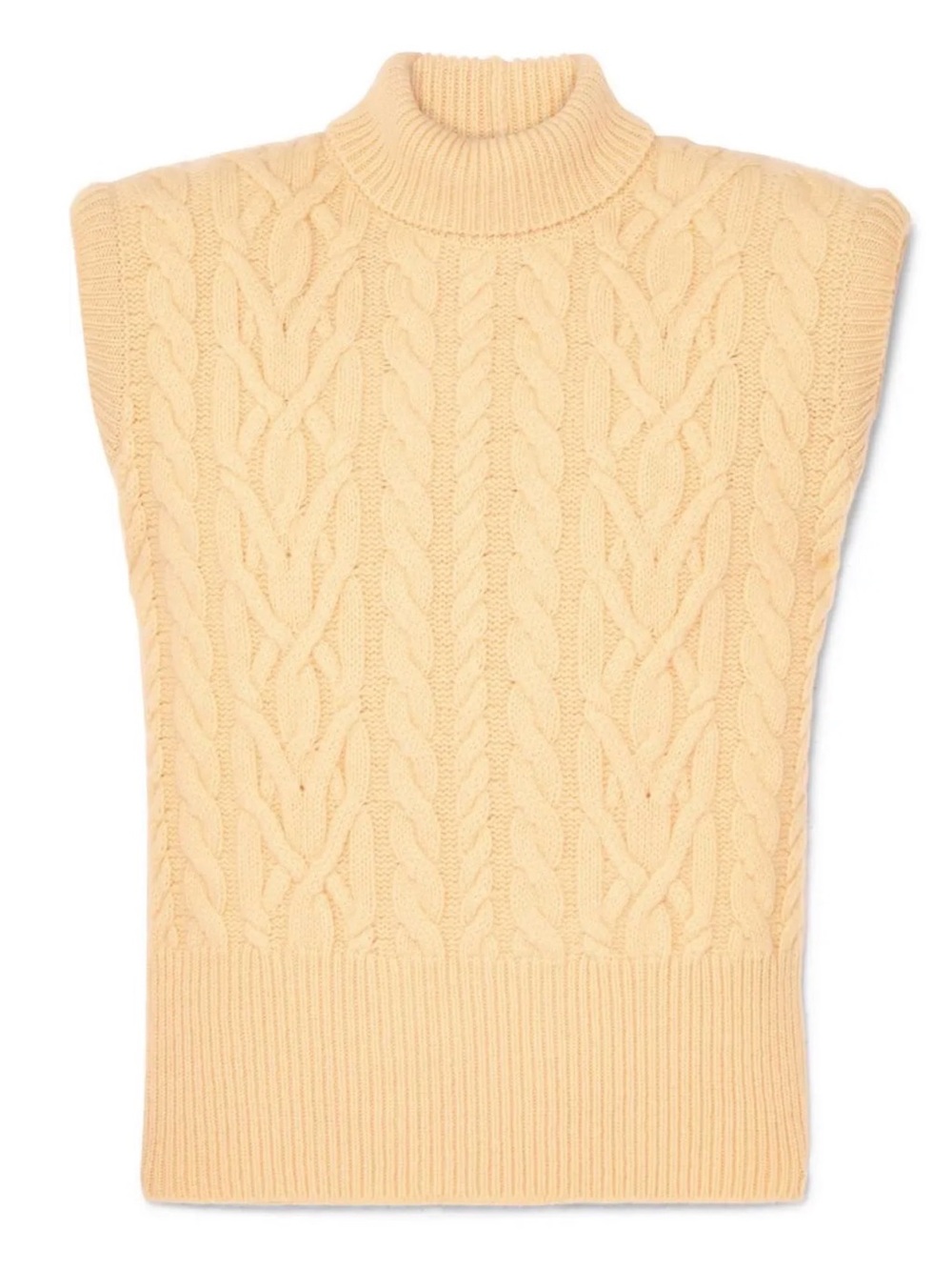 NWT ATTICO Cable-Knit Wool Turtleneck Sweater Size